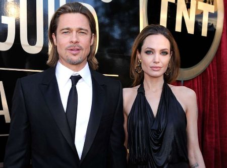 Angelina Jolie with Brad Pitt